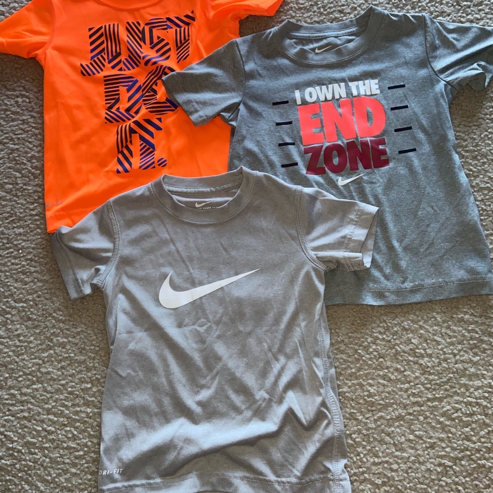 4T Nike Dri-Fit short sleeve shirts